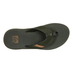 Reef Santa Ana Infradito Uomini - Oliva, Caramello -Racchette da tennis Negozio online 00036000 0 4