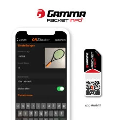 Gamma Racket Info - QR Sticker Incollare Gli Adesivi Confezione Da 2 - Nero 7 Gamma Racket Info - QR Sticker Incollare Gli Adesivi Confezione Da 2 - Nero -Racchette da tennis Negozio online 0009100000 11