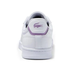 Lacoste Carnaby Pro Scarpa Per Il Tempo Libero Donna - Bianco, Lilla -Racchette da tennis Negozio online 00112000 0 2