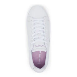 Lacoste Carnaby Pro Scarpa Per Il Tempo Libero Donna - Bianco, Lilla -Racchette da tennis Negozio online 00112000 0 4