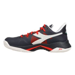Diadora B.Icon 2 Scarpa Per Terra Rossa Uomini - Blu Scuro, Rosso -Racchette da tennis Negozio online 00302000 0 3
