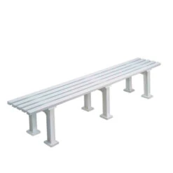 Panchina Da Tennis 2m Senza Schienale - Bianco