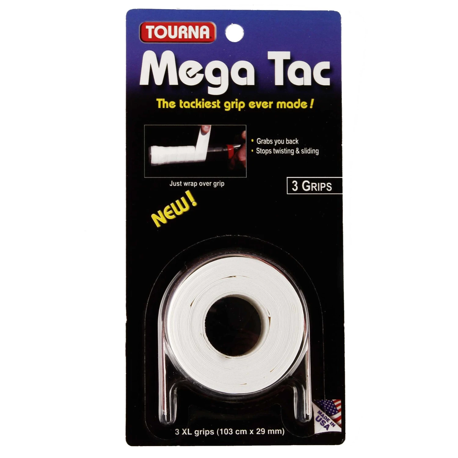 Tourna Mega Tac Confezione Da 3 - Bianco 2 Tourna Mega Tac Confezione Da 3 - Bianco