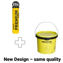 25 X Premium Tubo Da 4 In Aggiunta Secchiello Per Palline