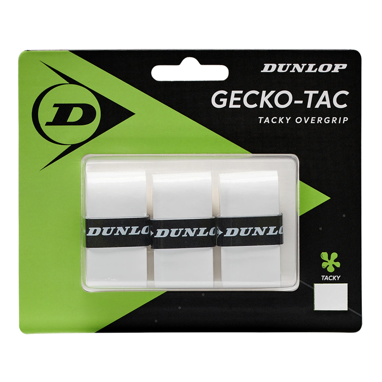Dunlop Gecko-Tac Confezione Da 3 - Bianco 3 Dunlop Gecko-Tac Confezione Da 3 - Bianco