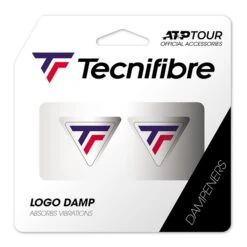 TECNIFIBRE Logo Damp Tricolore Antivibrazioni - Bianco, Blu