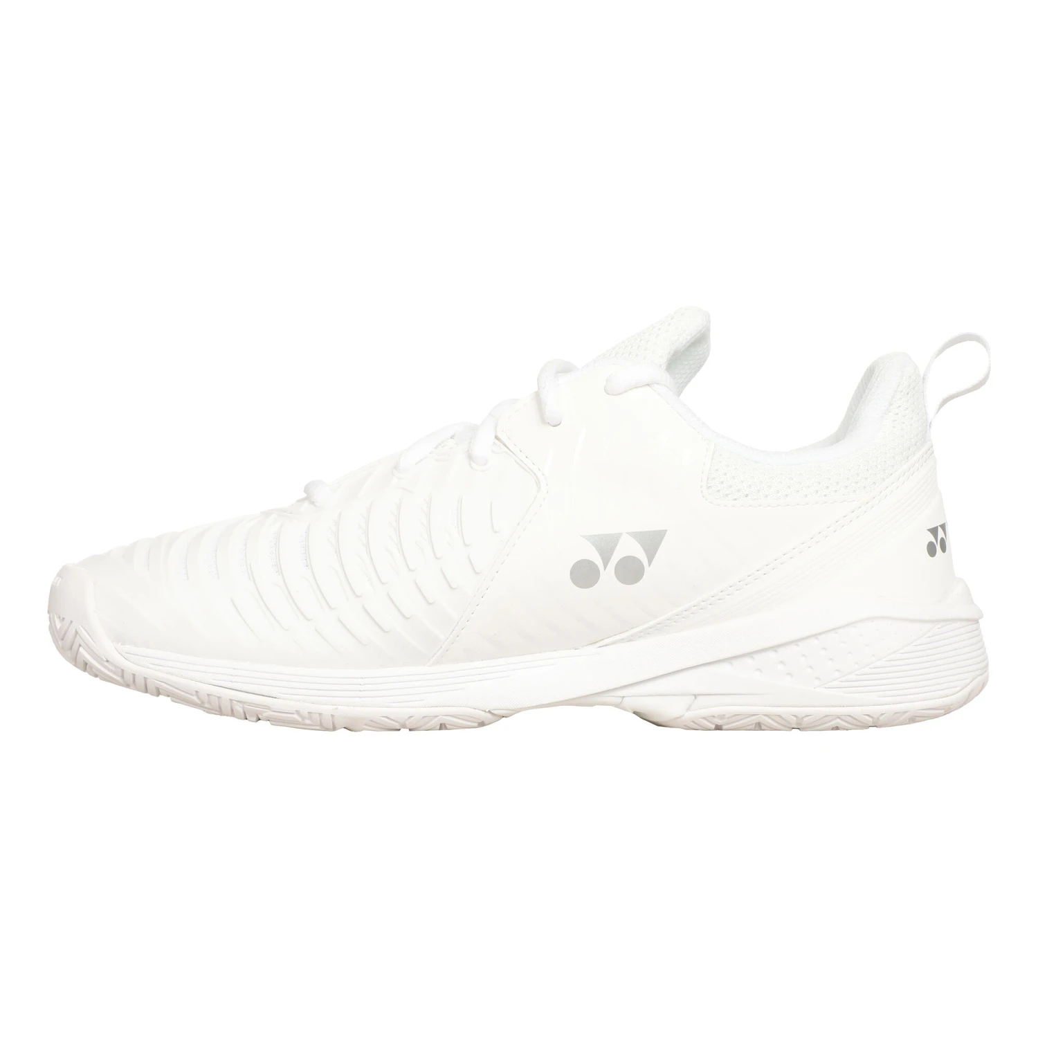 YONEX Power Cushion Sonicage 3 Scarpa Per Tutte Le Superfici Donna - Bianco, Argento 4 YONEX Power Cushion Sonicage 3 Scarpa Per Tutte Le Superfici Donna - Bianco, Argento - immagine 2