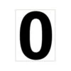 Platzziffer 0 Schild - Bianco, Nero -Racchette da tennis Negozio online 0141600000 000
