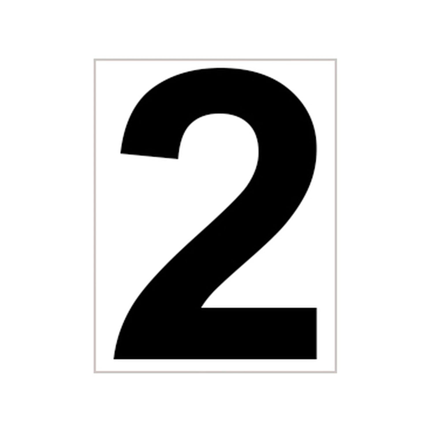 Platzziffer 2 Schild - Bianco, Nero 3 Platzziffer 2 Schild - Bianco, Nero