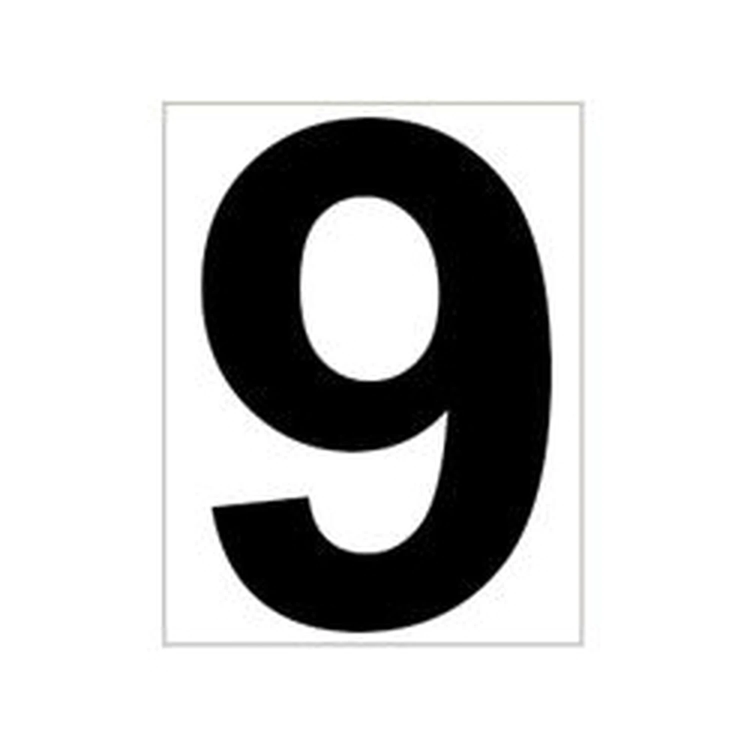 Platzziffer 9 Schild - Bianco, Nero 3 Platzziffer 9 Schild - Bianco, Nero