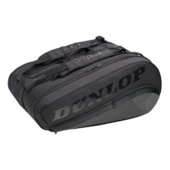 Dunlop CX Performance Thermo Borsa Per Racchetta Da 12 - Nero, Nero Brillante