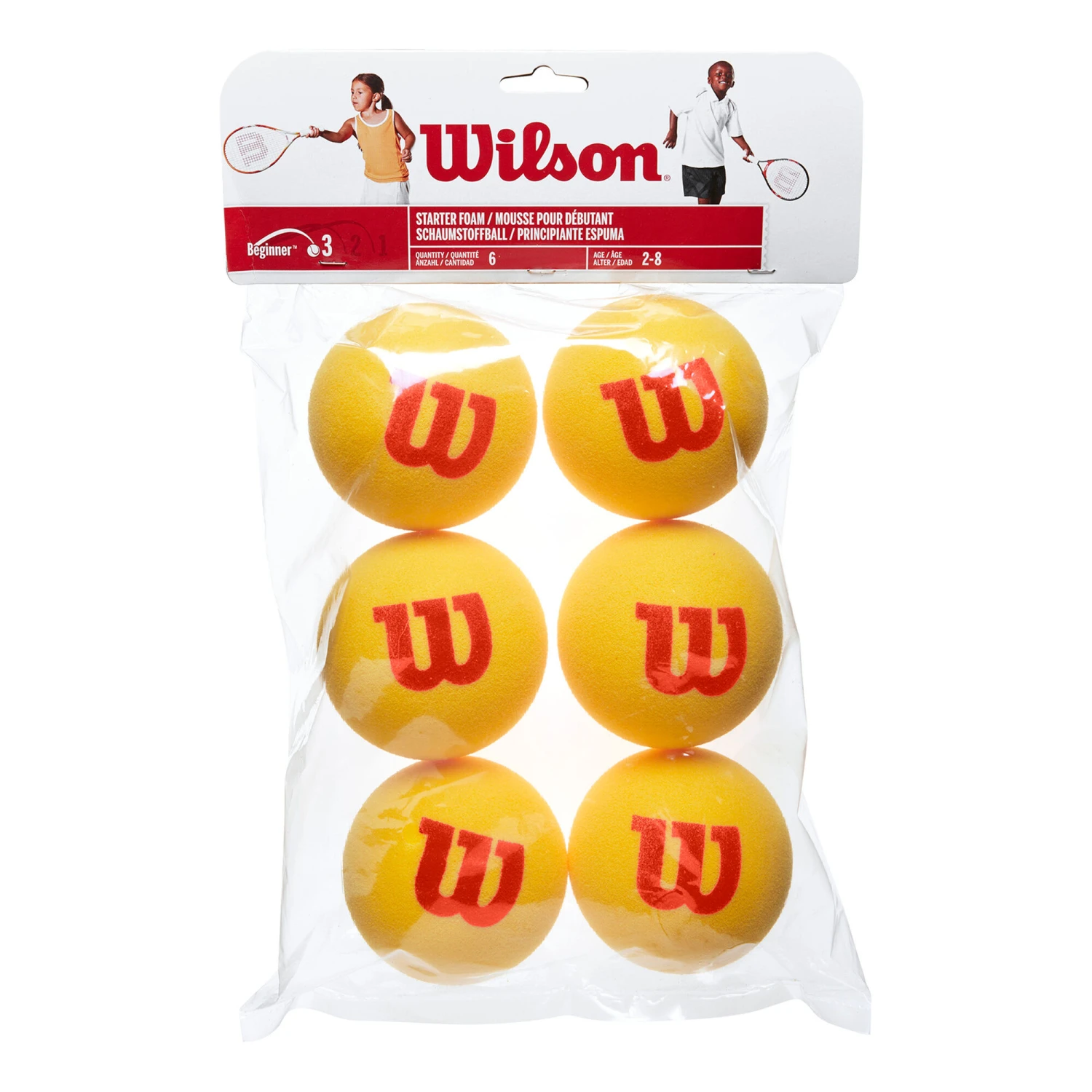 Wilson Starter Foam Balls (Stage 3) Sacchetto Da 6 3 Wilson Starter Foam Balls (Stage 3) Sacchetto Da 6