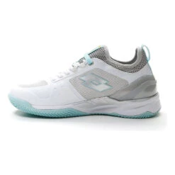 Lotto Mirage 200 Scarpa Per Terra Rossa Donna - Bianco, Argento -Racchette da tennis Negozio online 01562000 0 9