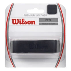 Wilson Premium Leather Replacement Grip Confezione Da 1 - Nero
