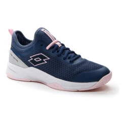 Lotto Mirage 500 II Scarpa Per Tutte Le Superfici Donna - Blu Scuro, Rosa -Racchette da tennis Negozio online 01604000 000