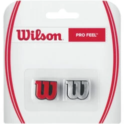 Wilson Pro Feel Antivibrazioni Confezione Da 2 - Argento, Rosso