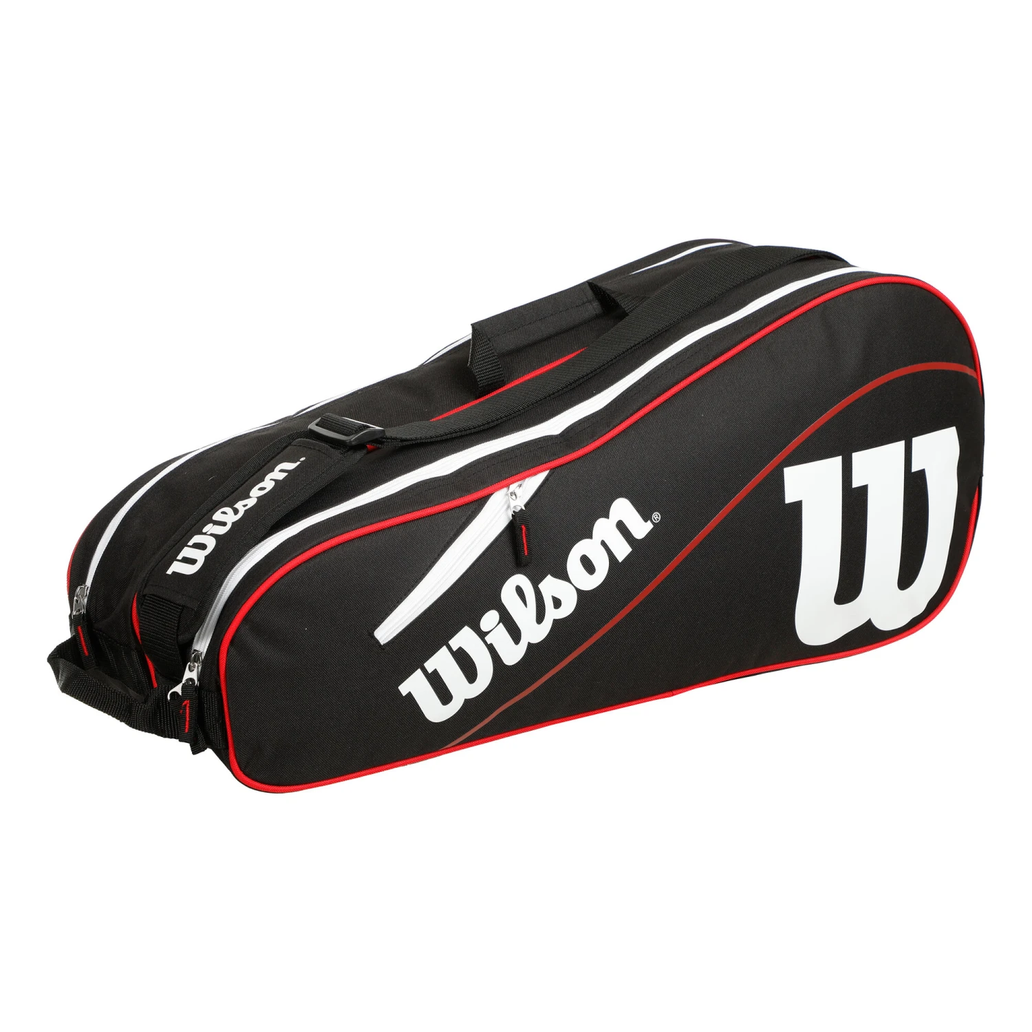 Wilson Advantage III Six Borsa Per Racchetta - Nero, Bianco 3 Wilson Advantage III Six Borsa Per Racchetta - Nero, Bianco