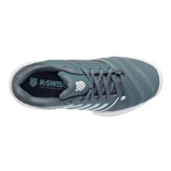 K-Swiss Big-Shot Light 4 Scarpa Per Tappeto Donna - Grigio, Bianco -Racchette da tennis Negozio online 02080000 0 4