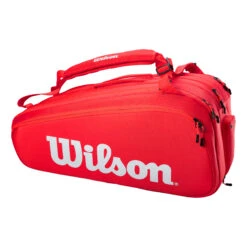 Wilson Super Tour Borsa Per Racchetta Da 15 - Rosso, Bianco -Racchette da tennis Negozio online 0220500000 0 1