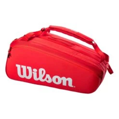 Wilson Super Tour Borsa Per Racchetta Da 15 - Rosso, Bianco -Racchette da tennis Negozio online 0220500000 10