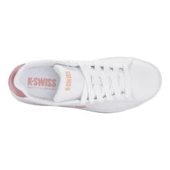 K-Swiss Court Shield Scarpa Per Il Tempo Libero Donna - Bianco, Rosa -Racchette da tennis Negozio online 02259000 0 4