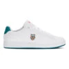 K-Swiss Court Shield Scarpa Per Il Tempo Libero Uomini - Bianco, Color Petrolio -Racchette da tennis Negozio online 02264000 0 1