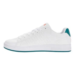 K-Swiss Court Shield Scarpa Per Il Tempo Libero Uomini - Bianco, Color Petrolio -Racchette da tennis Negozio online 02264000 0 3