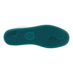 K-Swiss Court Shield Scarpa Per Il Tempo Libero Uomini - Bianco, Color Petrolio -Racchette da tennis Negozio online 02264000 0 5