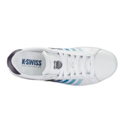 K-Swiss Court Tiebreak Scarpa Per Il Tempo Libero Uomini - Bianco, Blu -Racchette da tennis Negozio online 02267000 0 4