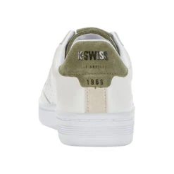 K-Swiss Lozan Klub LTH Scarpa Per Il Tempo Libero Uomini - Bianco, Oliva -Racchette da tennis Negozio online 02269000 0 2