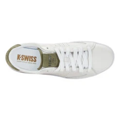K-Swiss Lozan Klub LTH Scarpa Per Il Tempo Libero Uomini - Bianco, Oliva -Racchette da tennis Negozio online 02269000 0 4