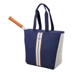 Wilson Roland Garros Premium Tote Borsa Sportiva - Blu Scuro, Crema -Racchette da tennis Negozio online 0238700000 10