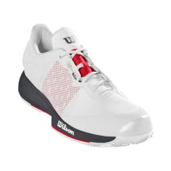 Wilson Kaos Swift Scarpa Per Terra Rossa Uomini - Bianco, Rosso -Racchette da tennis Negozio online 02572000 000