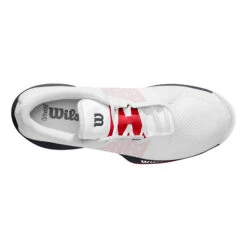 Wilson Kaos Swift Scarpa Per Terra Rossa Uomini - Bianco, Rosso -Racchette da tennis Negozio online 02572000 0 4