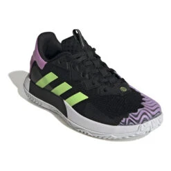 ADIDAS SoleMatch Control Scarpa Per Tutte Le Superfici Uomini - Nero, Verde Neon -Racchette da tennis Negozio online 05537000 000