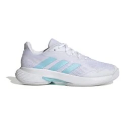ADIDAS CourtJam Control Scarpa Per Tappeto Donna - Bianco, Turchese