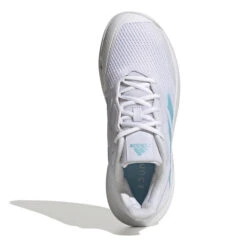 ADIDAS CourtJam Control Scarpa Per Tappeto Donna - Bianco, Turchese -Racchette da tennis Negozio online 05588000 0 4